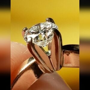 Genuine diamond ring 14k gold